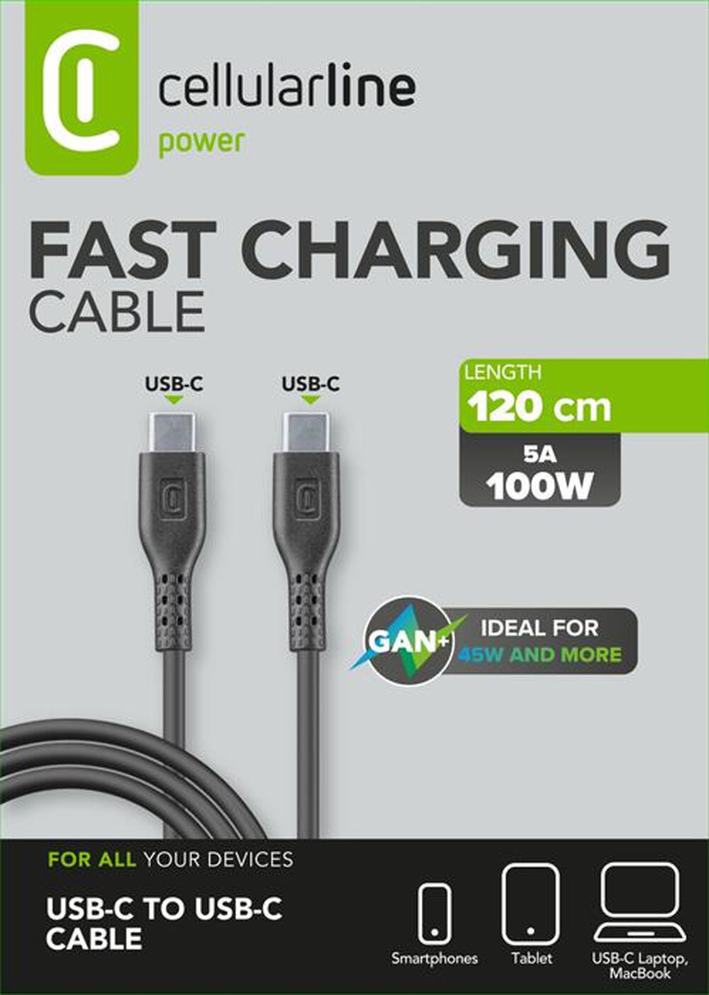 Immagine del prodotto CELLULARLINE - USB-C CABLE-Nero
