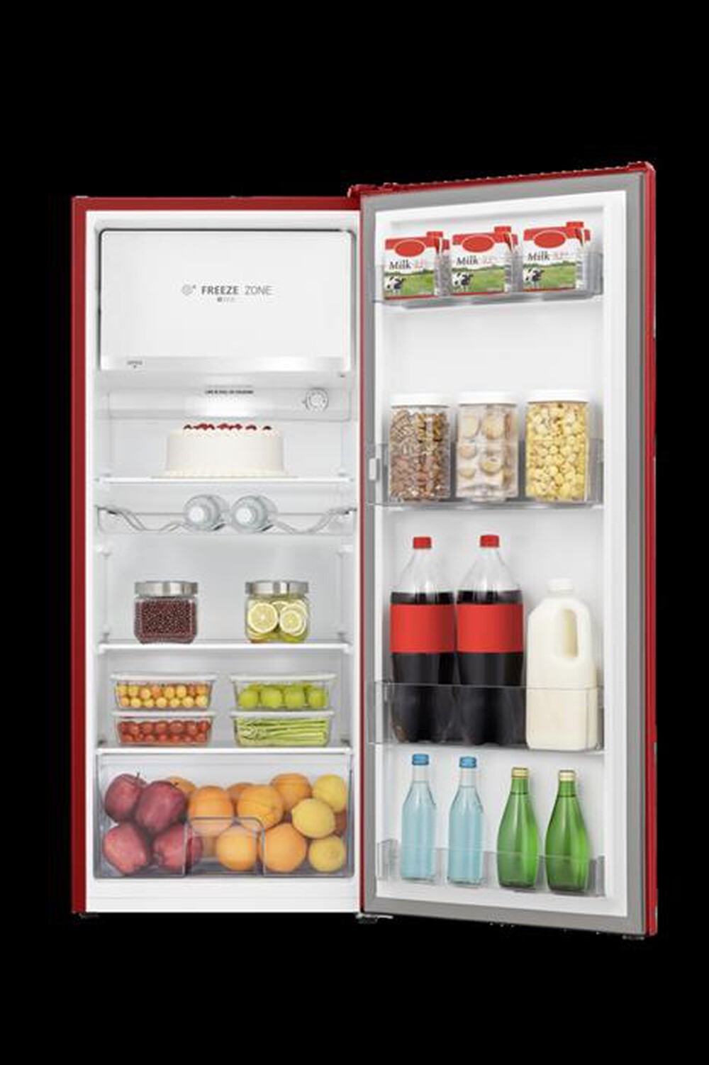 "HISENSE - Frigorifero 1 porta RR220D4ERE Classe E 165 lt-Rosso"