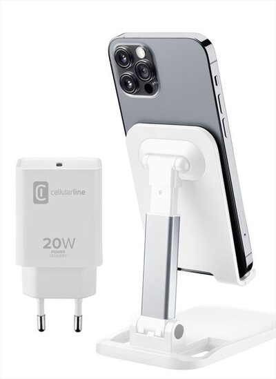 CELLULARLINE - CHARGESTANDKITIPH-Bianco
