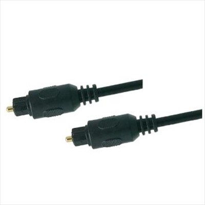 GBC - CAVO AUDIO OTTICO DIGITALE TOSLINK 3M SPDIF-Nero