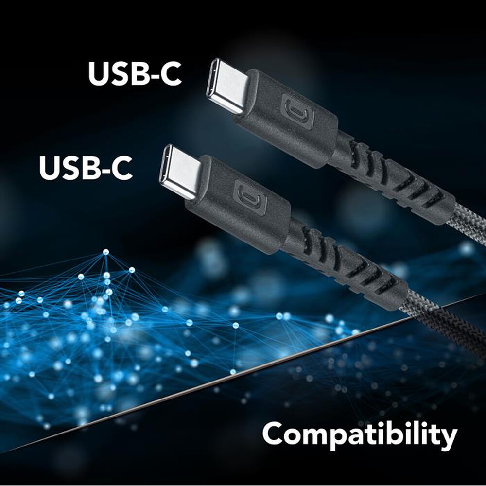 Immagine del prodotto CELLULARLINE - CAVO FLEXY 150CM 60W USB C TO USB C NERO-Nero
