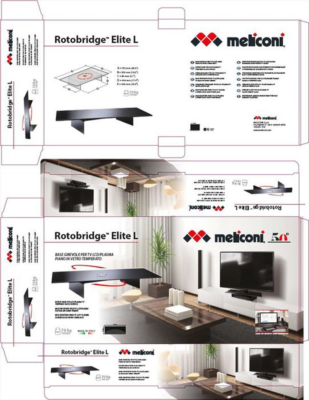 Immagine del prodotto MELICONI - Rotobridge Elite L-Nero