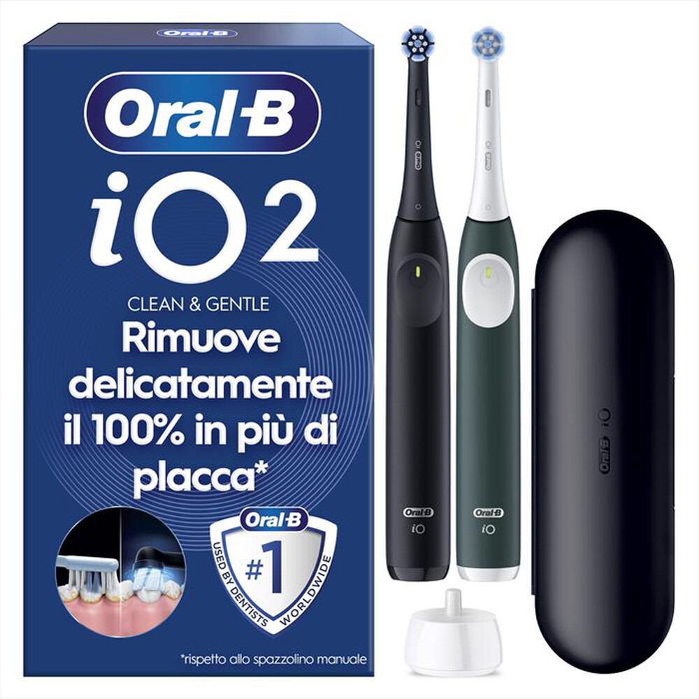 Immagine del prodotto ORAL-B - Spazzolino elettrico IO2 DUO-Nero e Verde