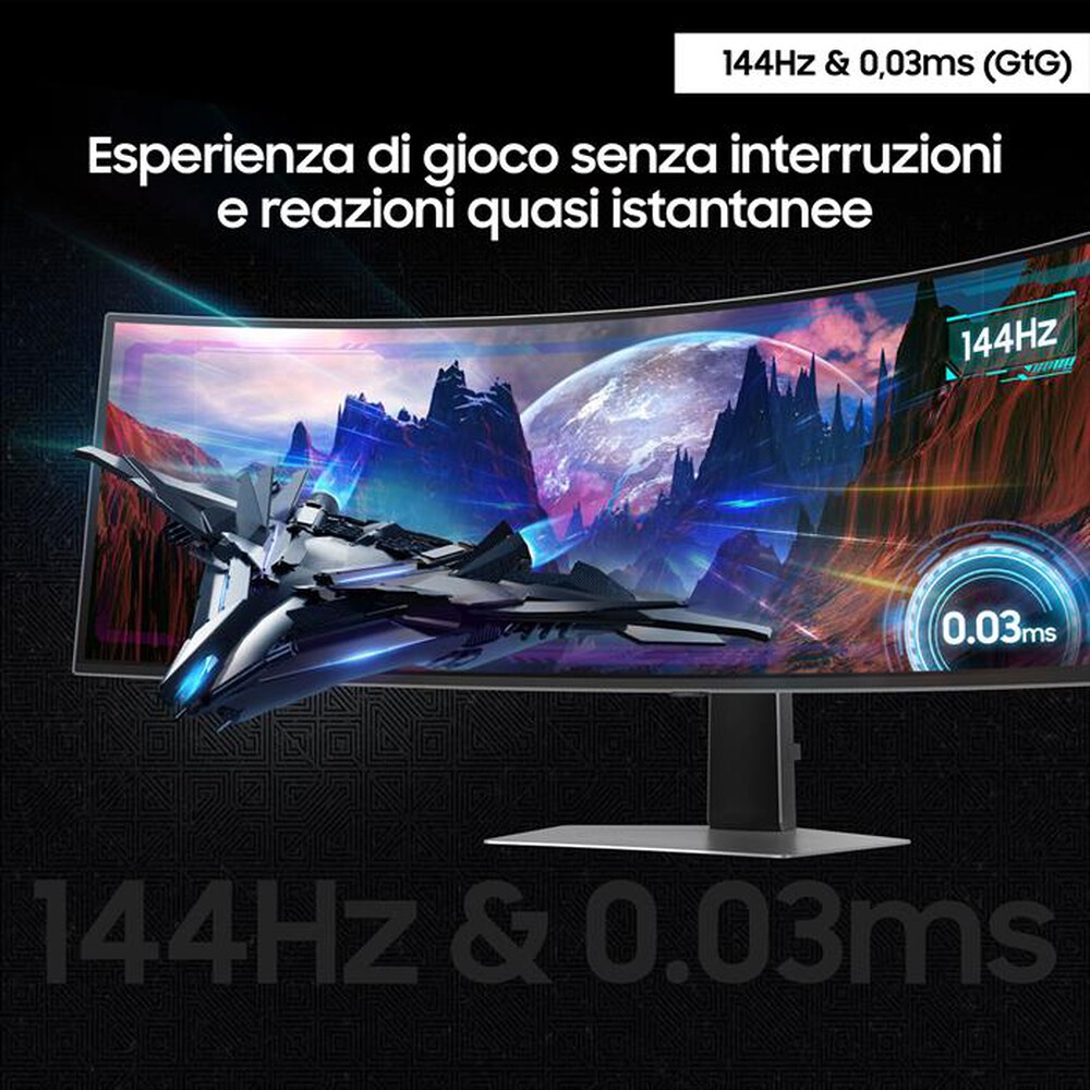 Immagine del prodotto SAMSUNG - MONITOR GAMING ODYSSEY OLED G9 - G91SD DA 49"-Silver