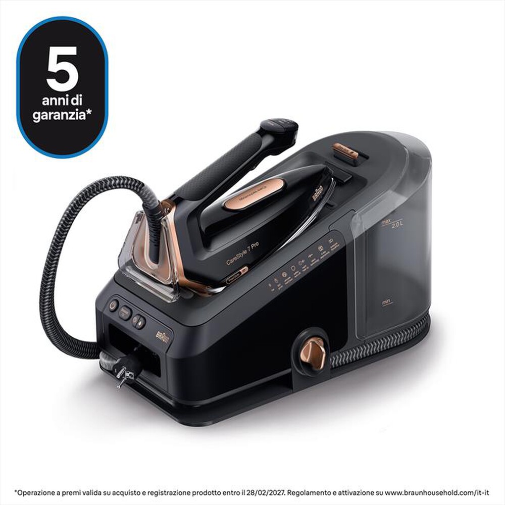 Immagine del prodotto BRAUN - Ferro da stiro a vapore FI7276BK-Nero / Rame