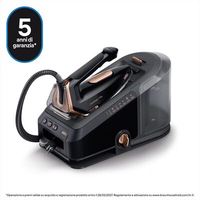 BRAUN - Ferro da stiro a vapore FI7276BK-Nero / Rame