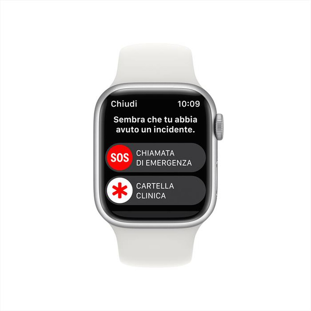 Immagine del prodotto APPLE - Watch Series 8 GPS + Cellular 41mm Alluminio-Argento - Bianco