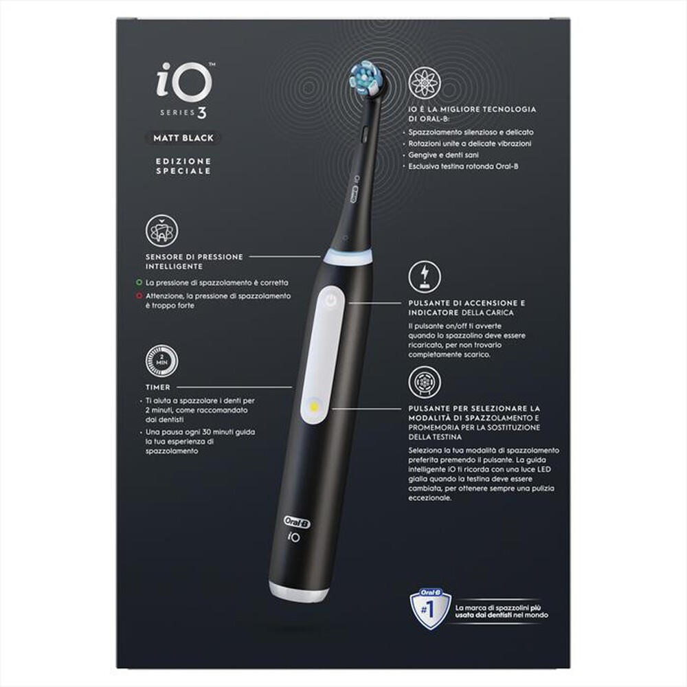 Immagine del prodotto ORAL-B - Spazzolino elettrico IO3 STRIPPED-NERO