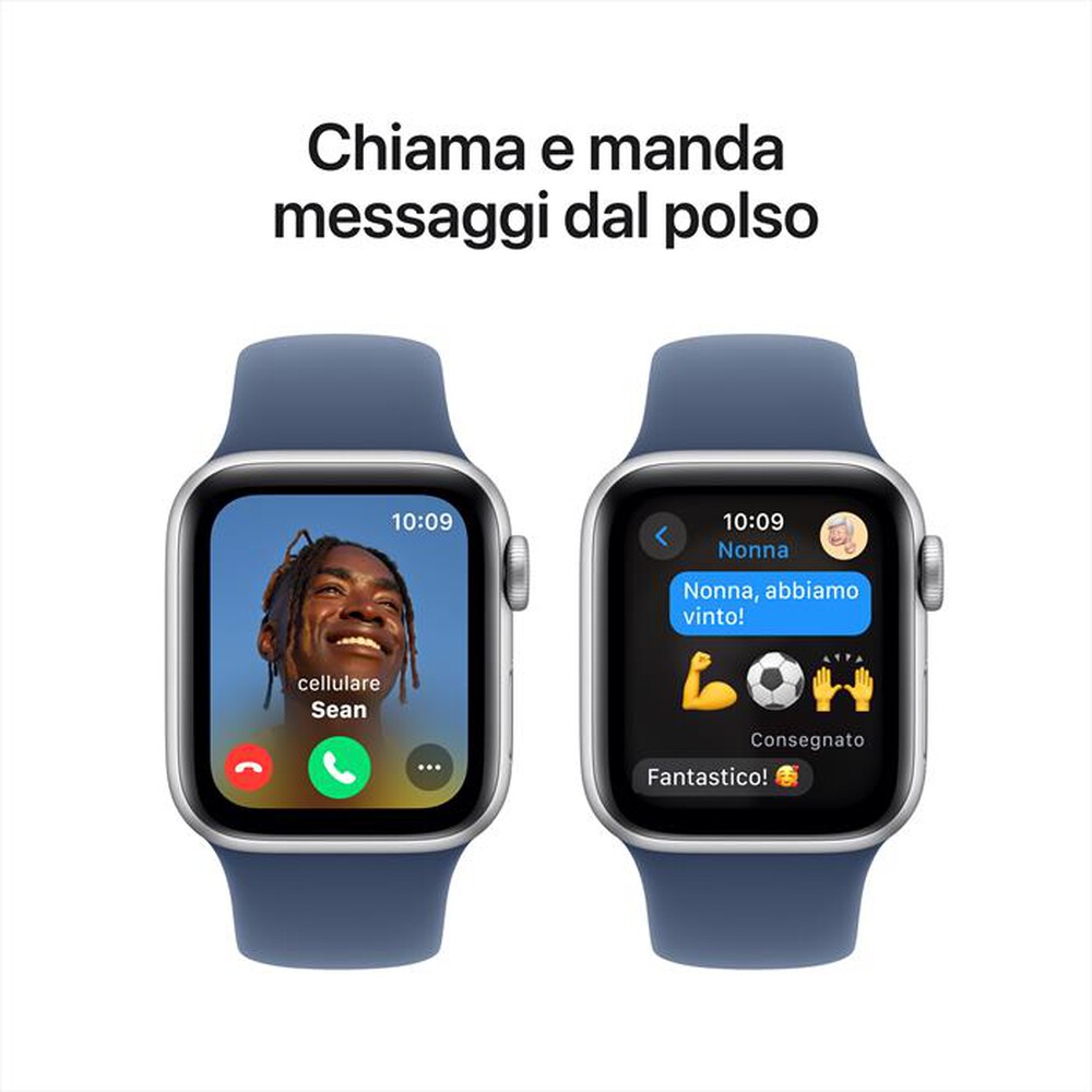 "APPLE - Watch SE GPS 40mm Cassa Alluminio-Argento Sport Band Denim - S/M"