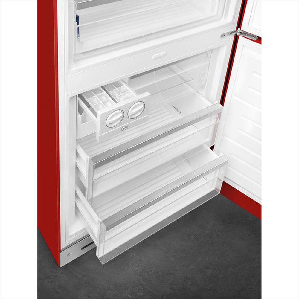 "SMEG - Frigorifero combinato FAB38RRD5 Classe E-Rosso"