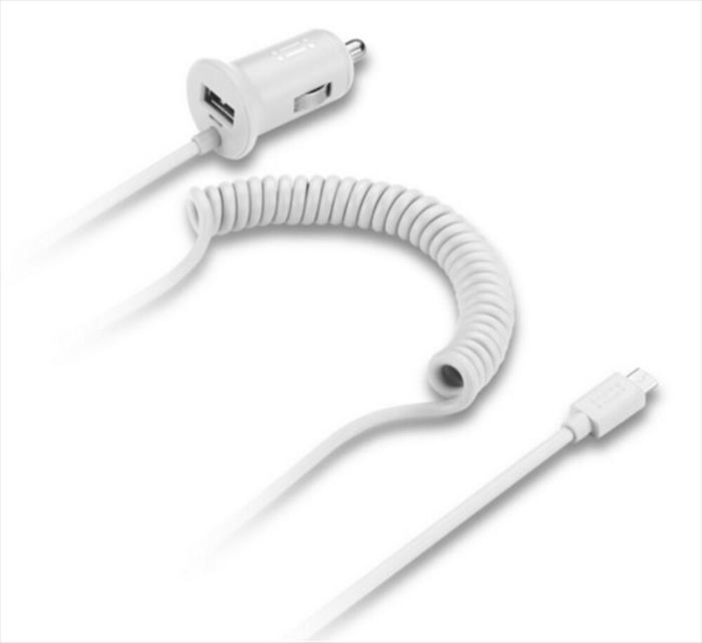 "AIINO - Samsung Car Charg 1USB2.4A built-in-Bianco"