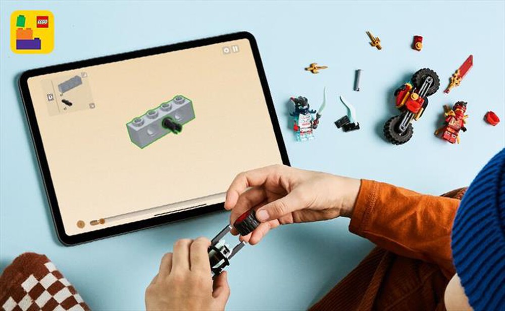 "LEGO - GARA DI VELOCIT SULLA MOTO DI KAI-,"
