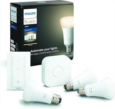 PHILIPS - PHILIPS HUE WHITE STARTER KIT-Bianco