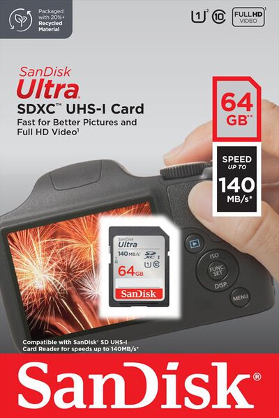 SANDISK - SD ULTRA C10 64GB