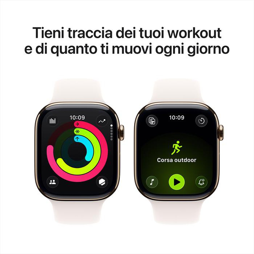 Immagine del prodotto APPLE - Watch Series 11 GPS + Cellular 46mm Titanio-Oro - Band Rosa Fard - S/M