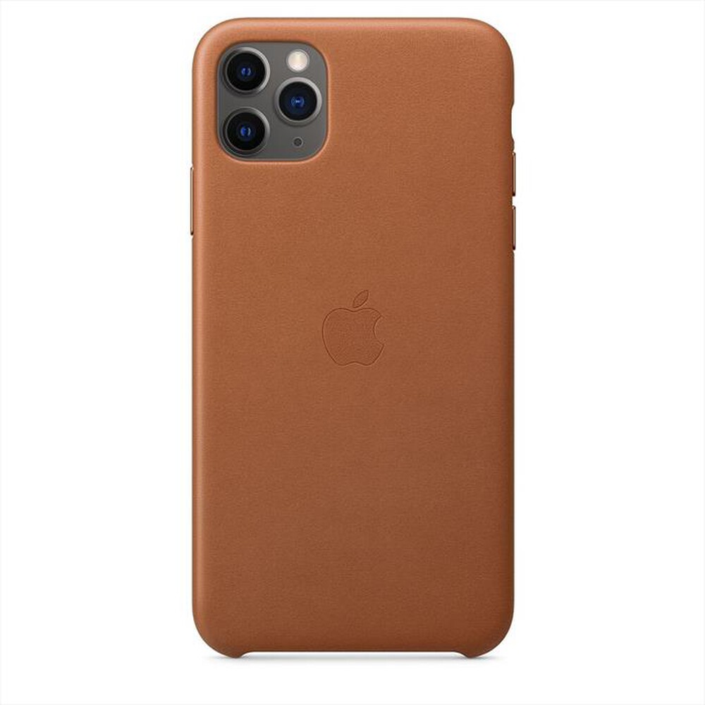"APPLE - Custodia in pelle per iPhone 11 Pro Max-Saddle Brown"