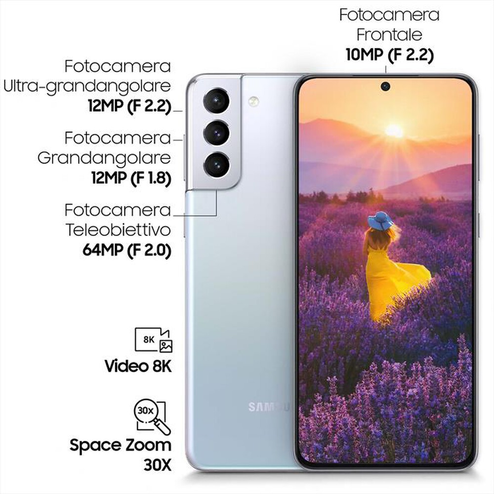 "SAMSUNG - GALAXY S21+ 5G 256GB-Phantom Silver"