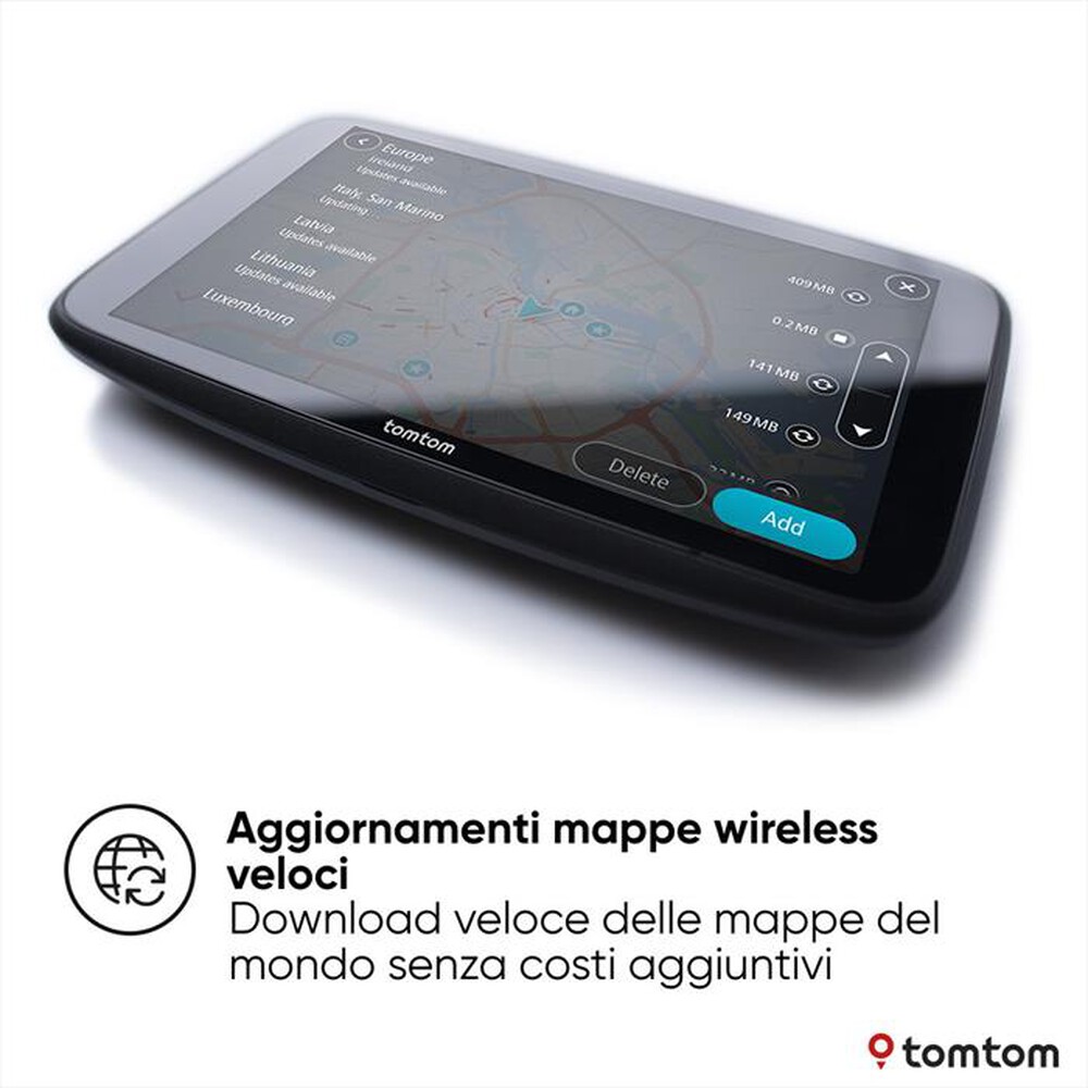Immagine del prodotto TOM TOM - Navigatore portatile GO SUPERIOR 7"