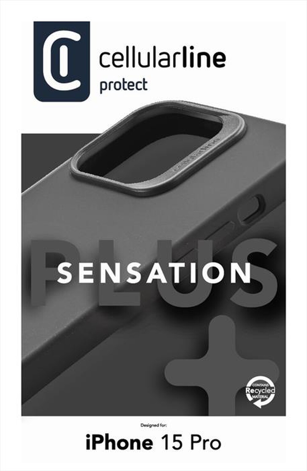 Immagine del prodotto CELLULARLINE - Custodia back SENSPLUSIPH15PROK per iPhone 15 Pro-Nero