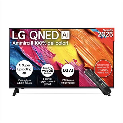 LG - Smart TV MINI LED 4K 43" QNED AI QNED70 43QNED70A6-Nero