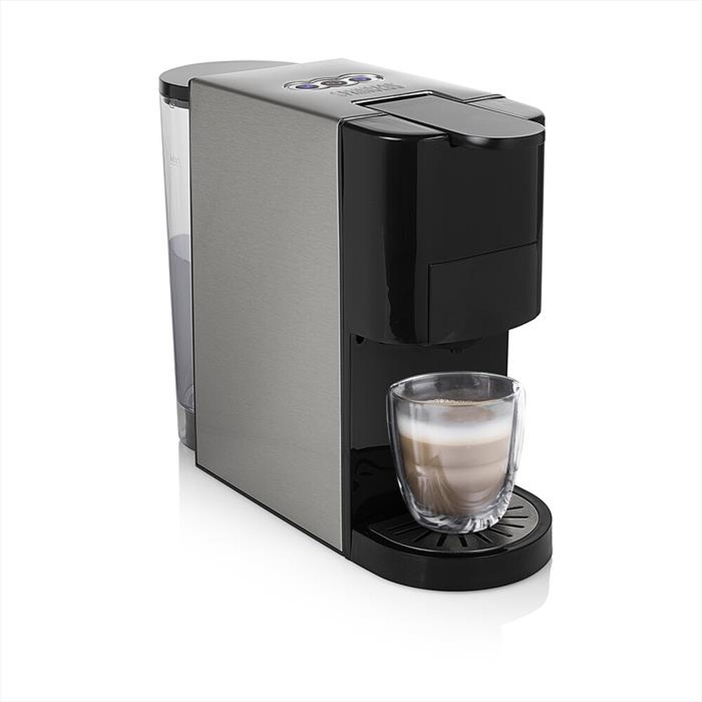 "PRINCESS - Macchina da caffè a Capsule Nespresso 249451-nero/acciaio"
