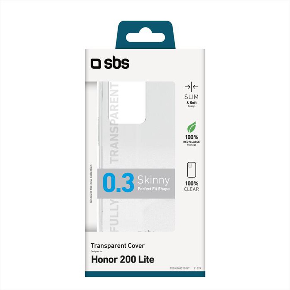 "SBS - Cover TESKINHO200LT per Honor 200 Lite"