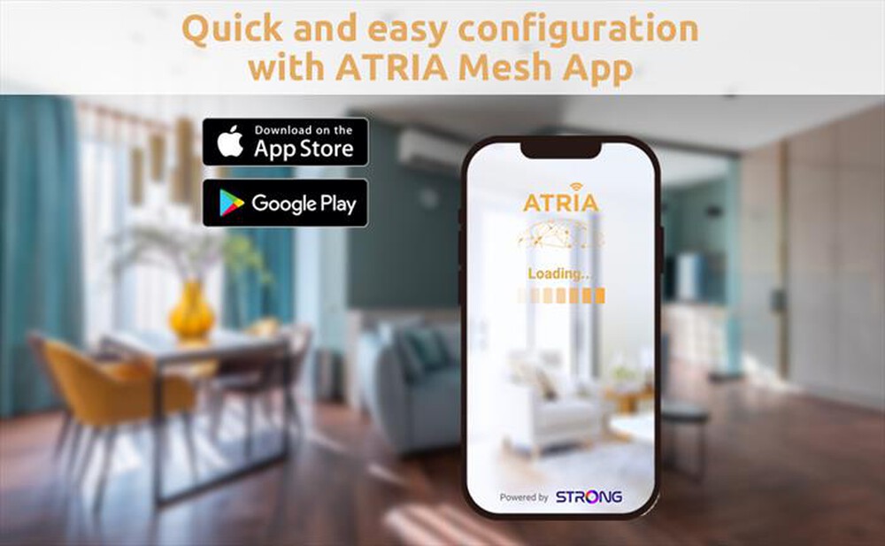 "STRONG - Wi-Fi Mesh Home Kit 3000 MESHKITAX3000-bianco"