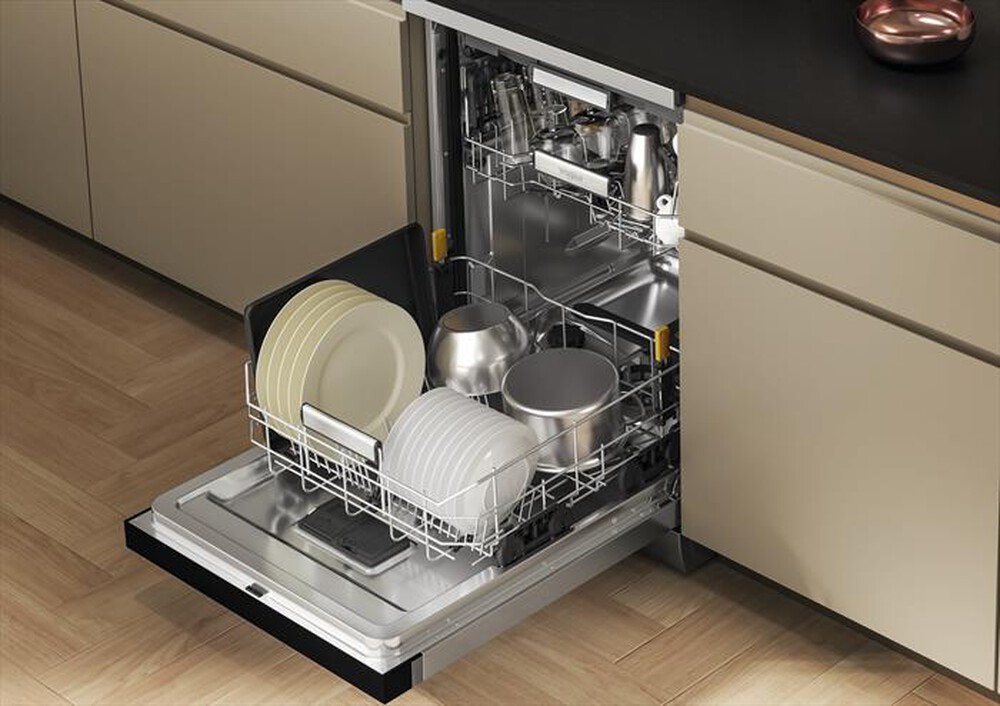 "WHIRLPOOL - Lavastoviglie MAXISPACE W7F HS51 X Classe B 15 cop-Stainless steel"