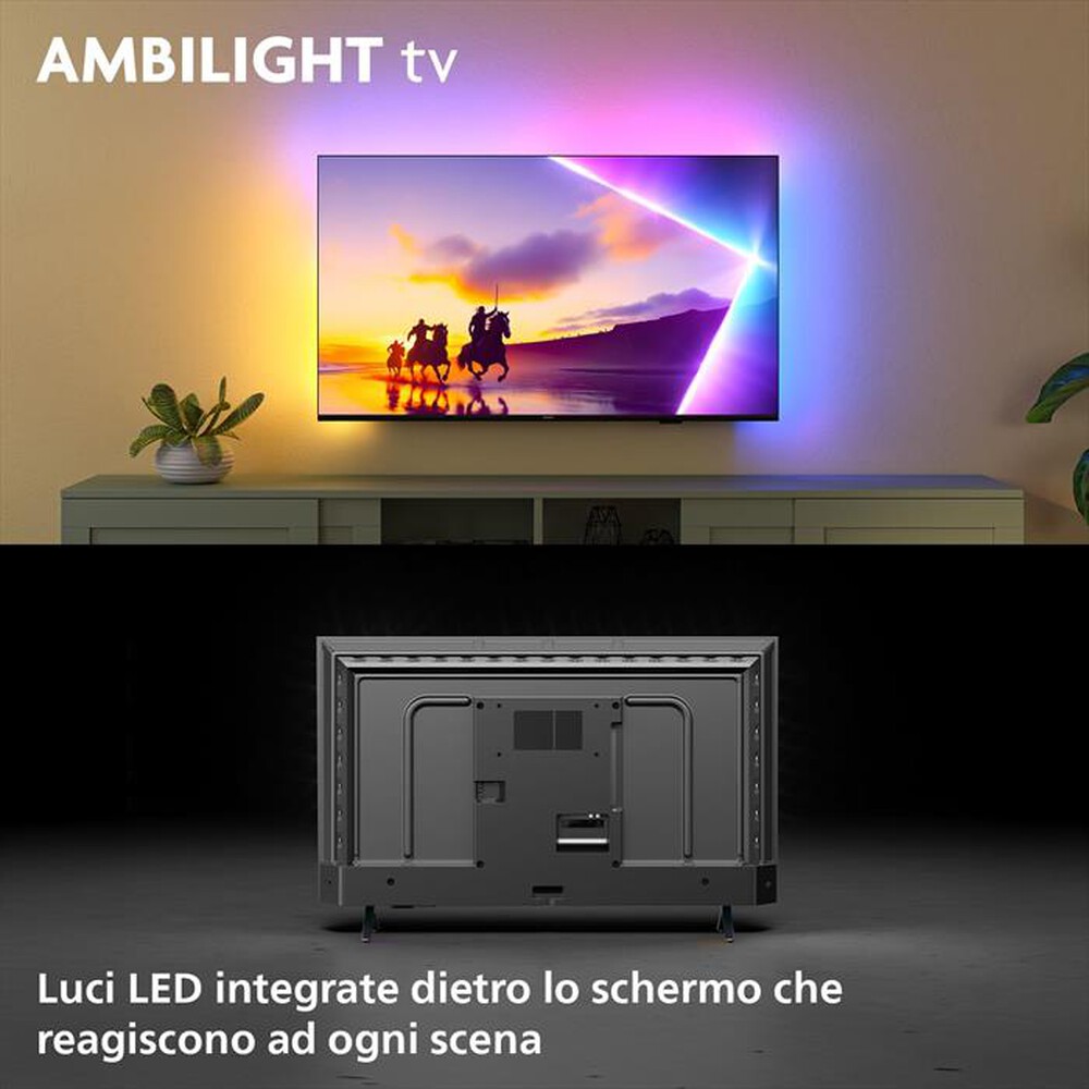 Immagine del prodotto PHILIPS - Smart TV 43" 4K QLED Ambilight 43PUS8450/12-Black