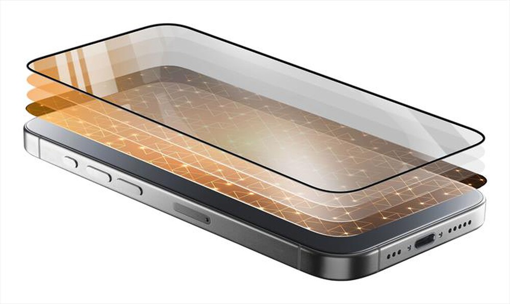 "CELLULARLINE - FORTIFIED XTREME GLASS - IPHONE 16-Transparent"