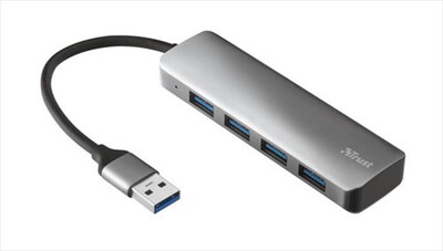 TRUST - HALYX 4-PORT USB3.2 HUB-Alluminio