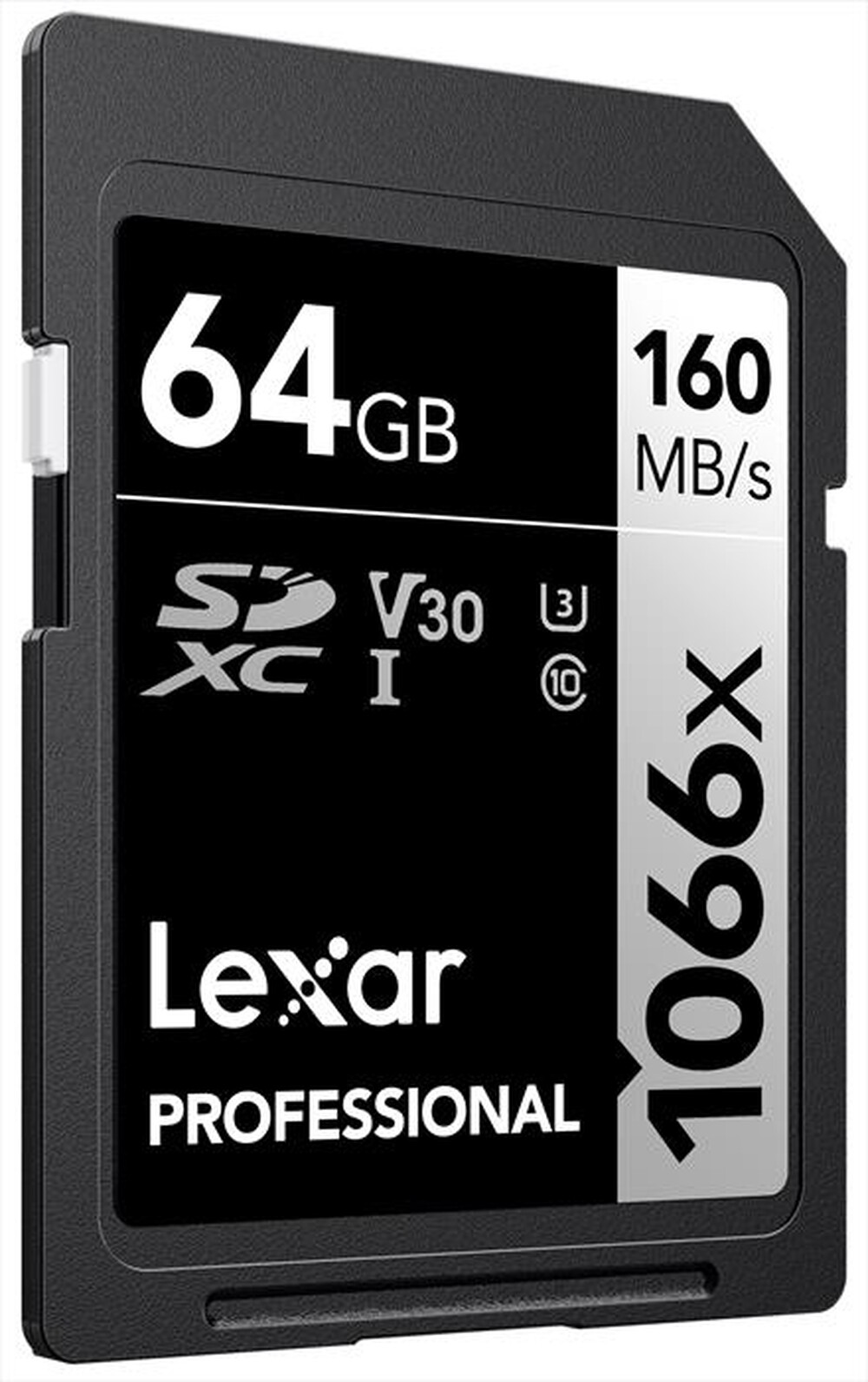 "LEXAR - 64GB PRO 1066X SDXC UHS-I V30-Black"
