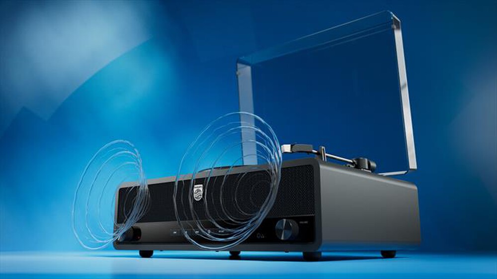 Immagine del prodotto PHILIPS - THE STEVIE Giradischi Bluetooth TAV3000B/10-Black