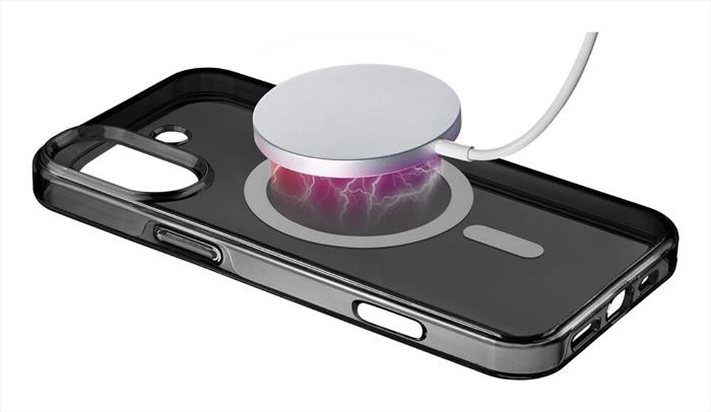"CELLULARLINE - Cover case GLOSS MAG per iPhone 16-Black"