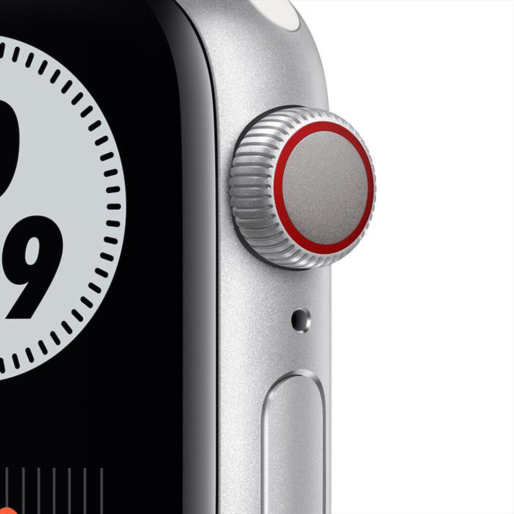 "APPLE - Watch Nike Series 6 GPS+Cell 40mm All Silver-Sport Pure Platinum/Black"
