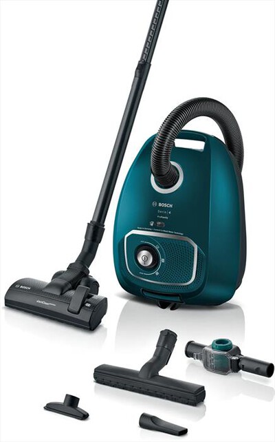 BOSCH - SERIE 4, ASPIRAPOLVERE CON SACCO, PROFAMILY, BLU-Blu
