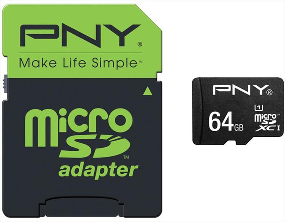 "PNY - 64GB Micro SD-verde"