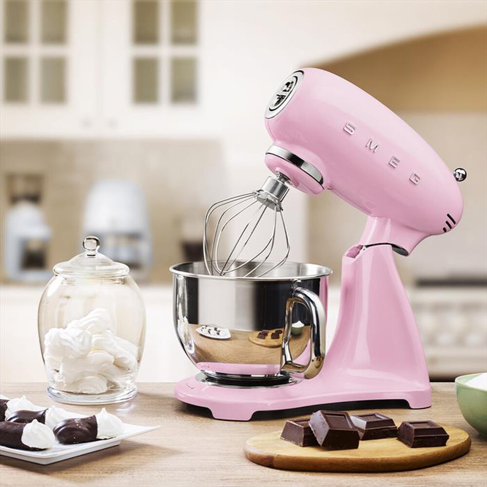 "SMEG - Impastatrice SMF03PKEU Full Color 50's Style-rosa"