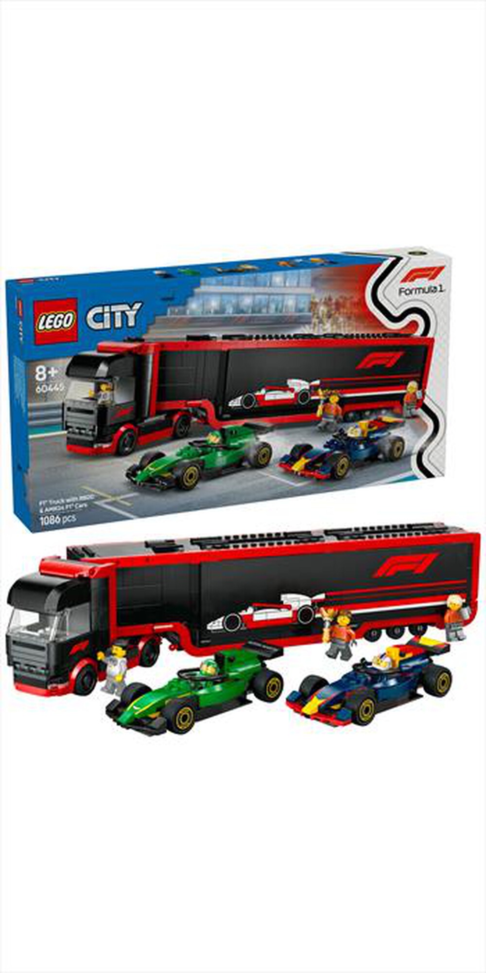 Immagine del prodotto LEGO - CITY Autotrasportatore con RB20 e AMR24 F1 60445
