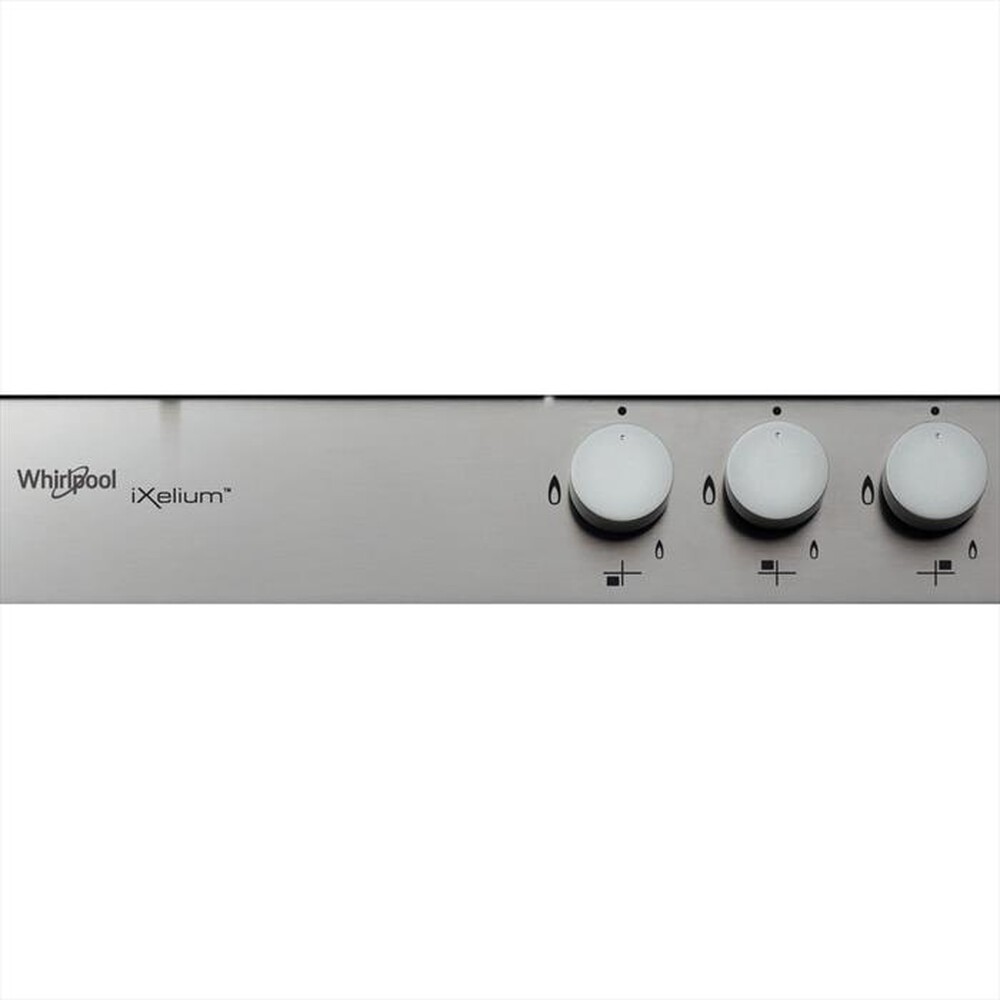 "WHIRLPOOL - Piano cottura a gas IXELIUM GMR 6422/IXL 59cm-Acciaio inossidabile"