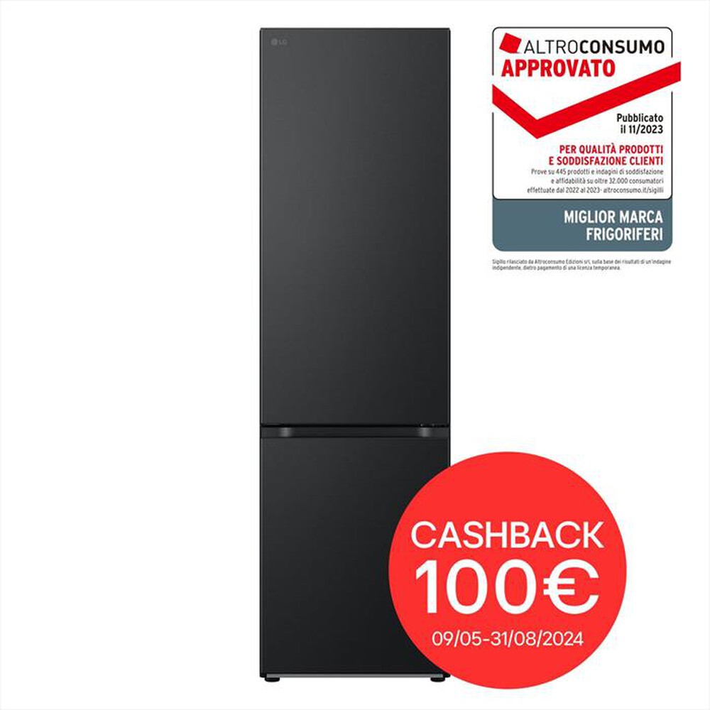 "LG - Frigorifero combinato GBV7280BEV Classe C 387L-Nero"