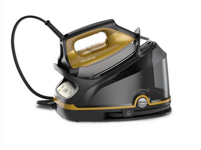 ROWENTA - DG7644 ompact Steam PRO  Ferro da Stiro a Vapore-Nero e Giallo Stevens
