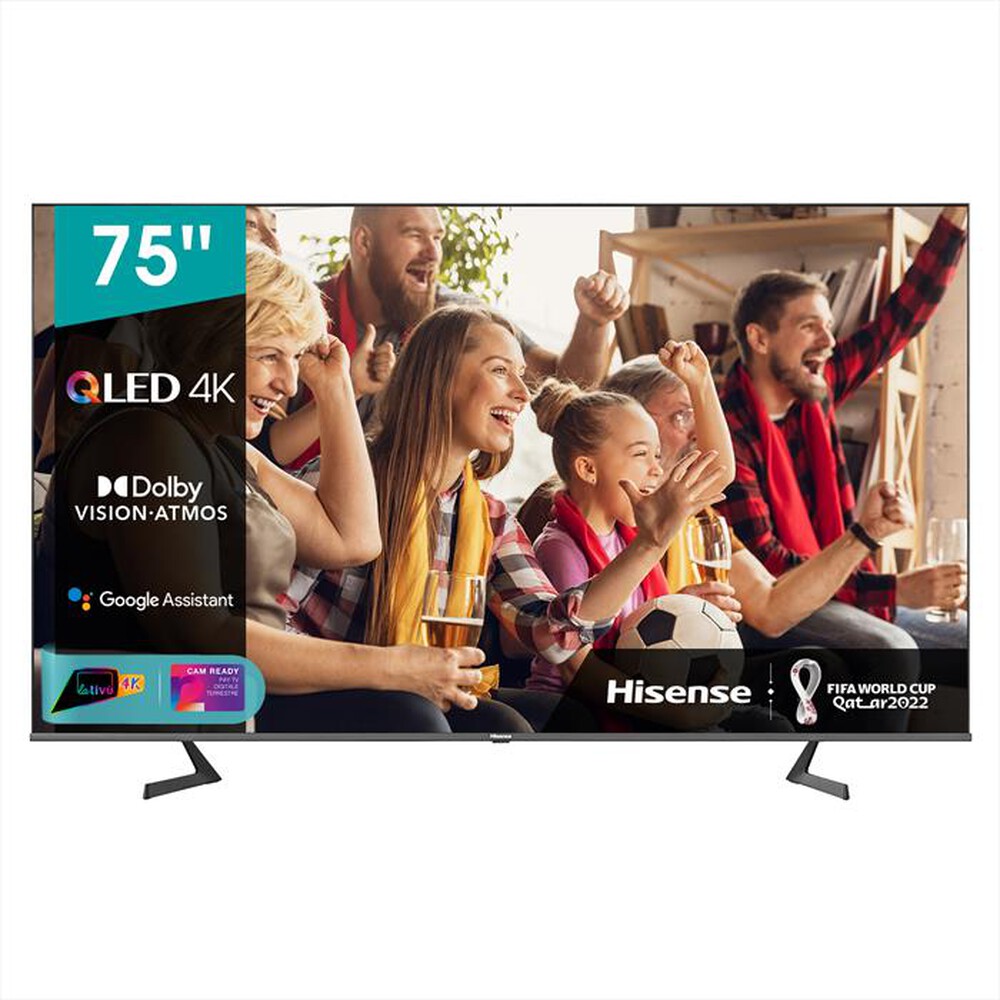 Immagine del prodotto HISENSE - Smart Tv QLED 4K Dolby Vision 75" 75A72GQ-Silver