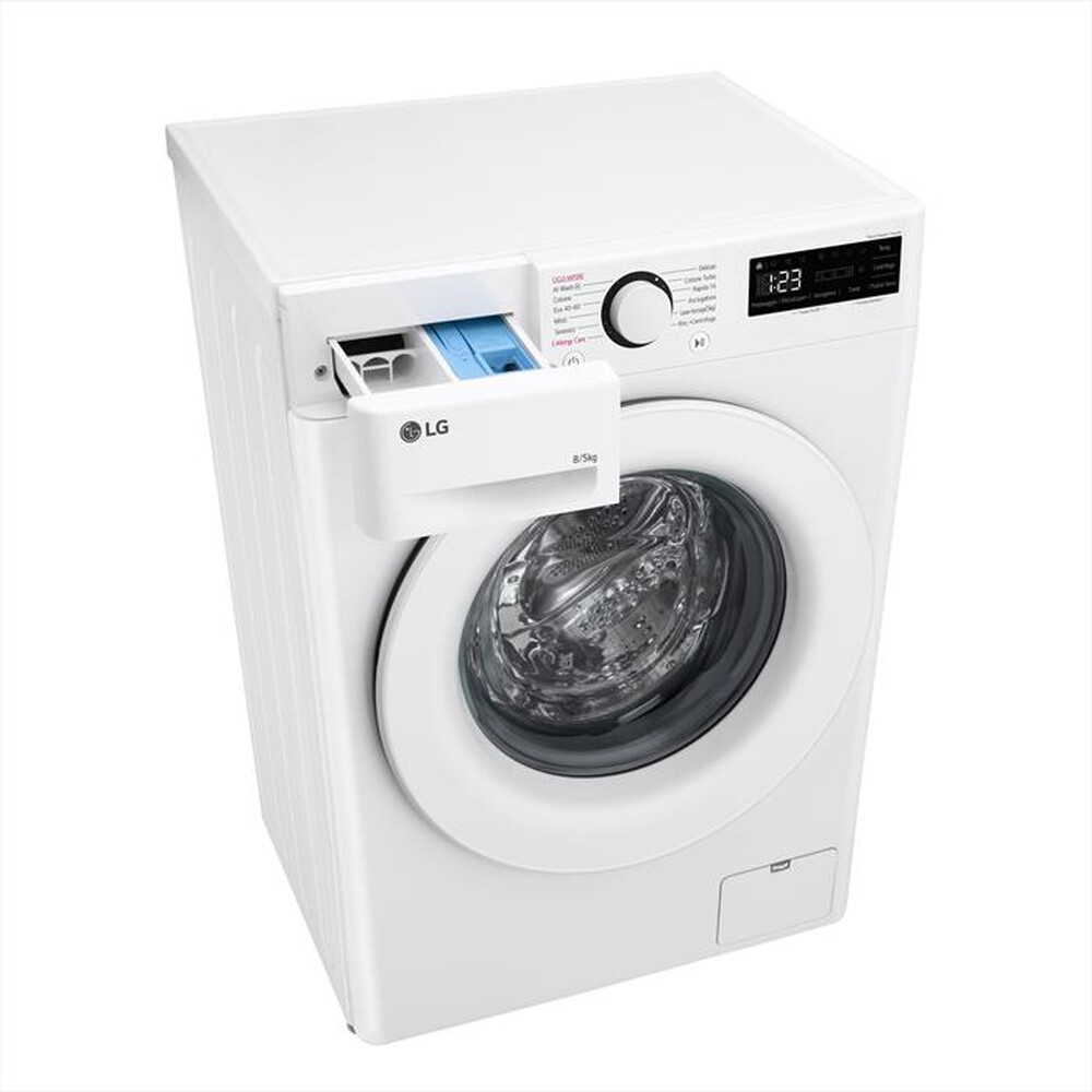 "LG - Lavasciuga AI DD D2R3S08NSWW 8/5 Kg Classe E-Bianca"