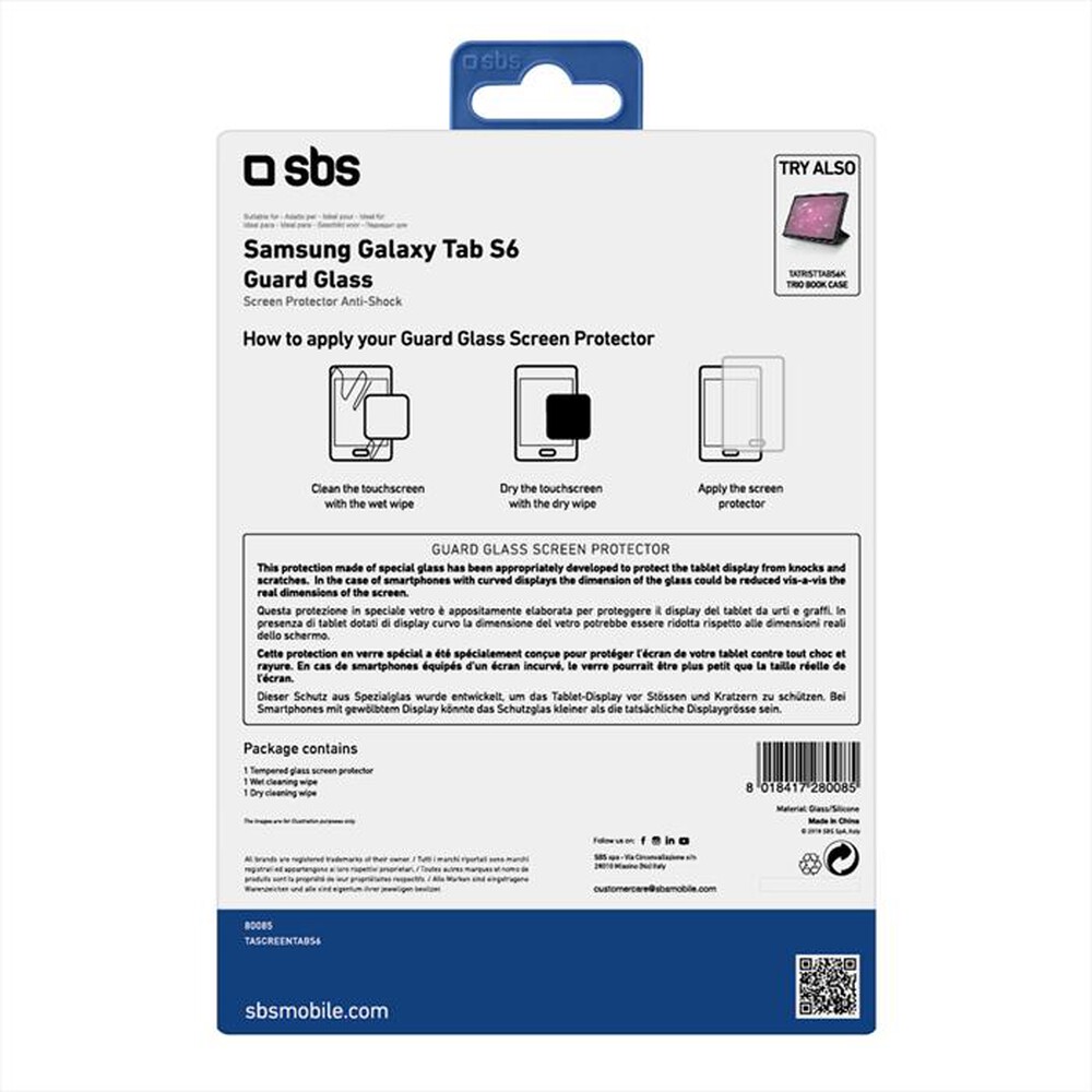 Immagine del prodotto SBS - TASCREENTABS6-Trasparente
