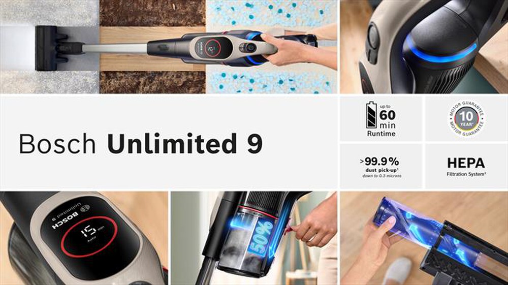 "BOSCH - SCOPA ELETTRICA BCS931GAC UNLIMITED 9-Graphite"