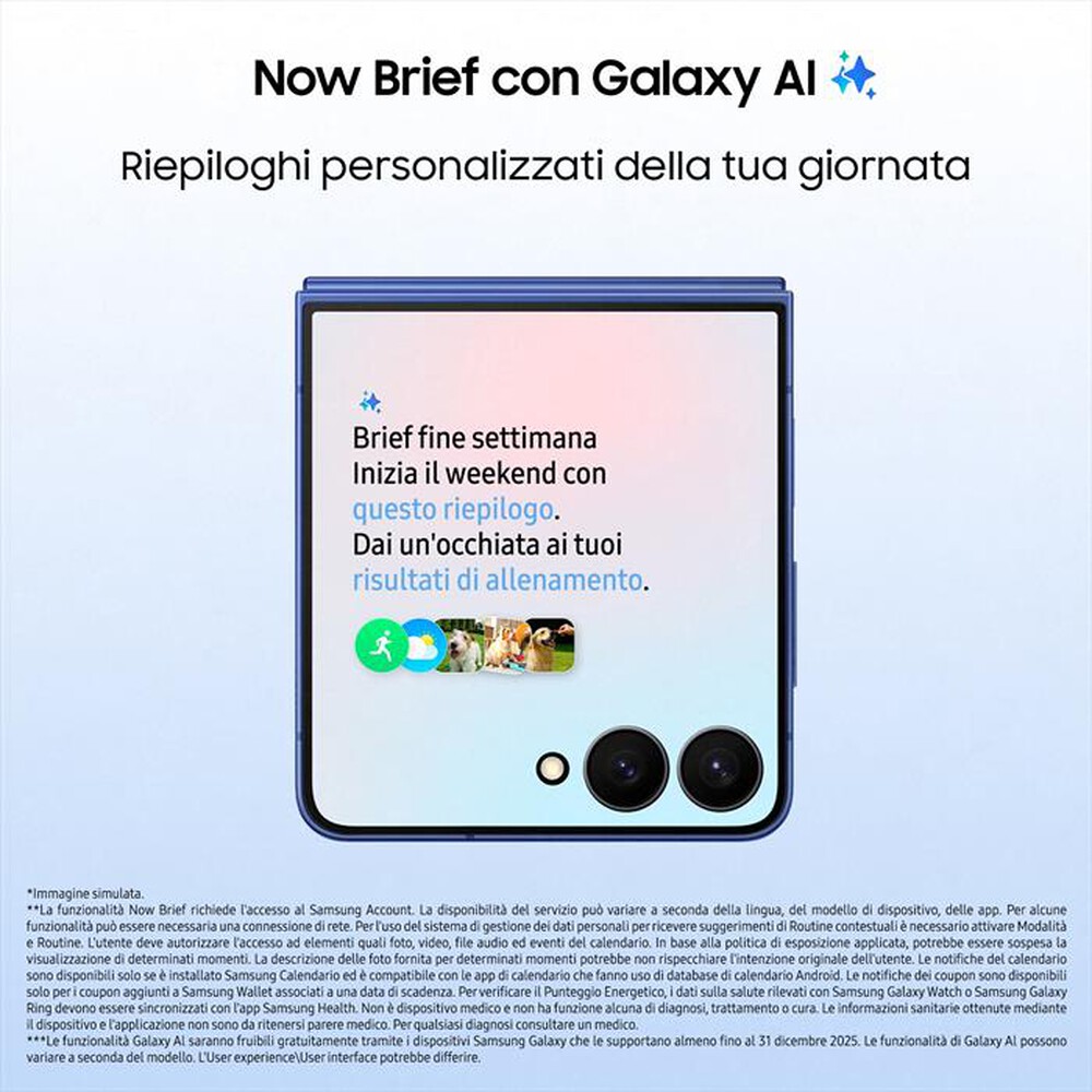 Immagine del prodotto SAMSUNG - Galaxy Z Flip7 12+256GB-Blue Shadow
