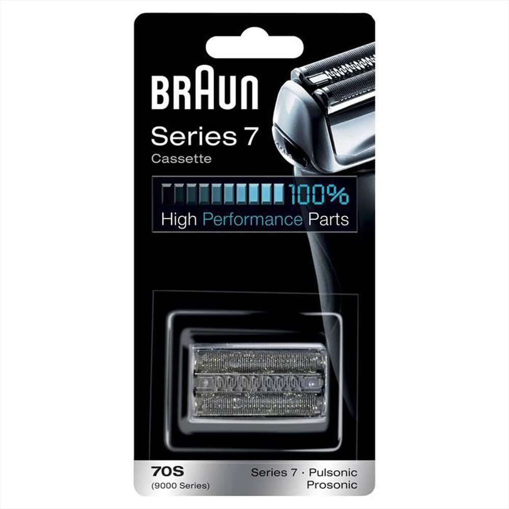 "BRAUN - TESTINA DI RICAMBIO SERIES 7 70S-Argento"