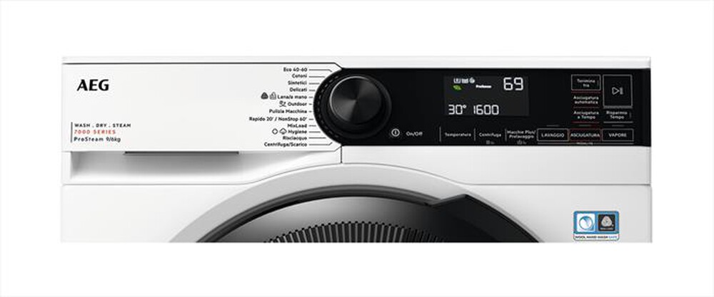 "AEG - Lavasciuga LWR7D966OB 9/6 Kg Classe D-Bianco"