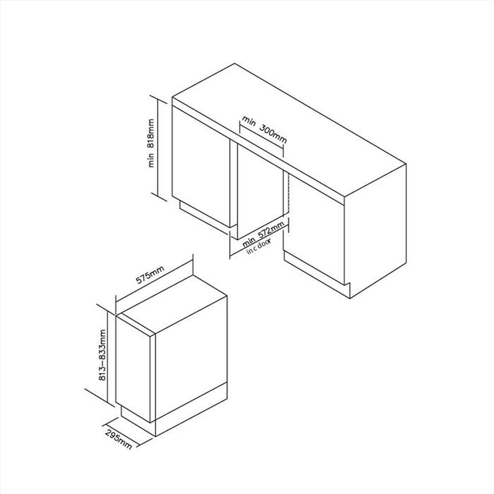 Immagine del prodotto CANDY - Cantinetta CCVB 30/1 Classe F 20 bottiglie-Nero